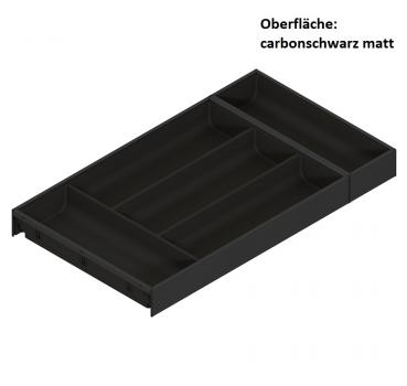 AMBIA-LINE Besteckeinsatz, für LEGRABOX / MERIVOBOX, Kunststoff / Stahl, 5 Besteckfächer, NL=550 mm, Breite=300 mm